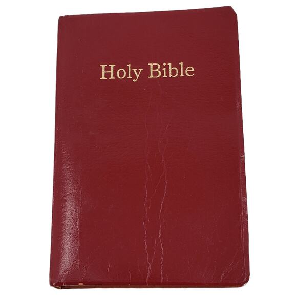 Vintage Holly Bible red letter edition King James references - Picture 2 of 10